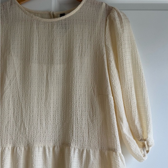 Divided Ivory Tiered Mini Dress - Picture 2 of 8